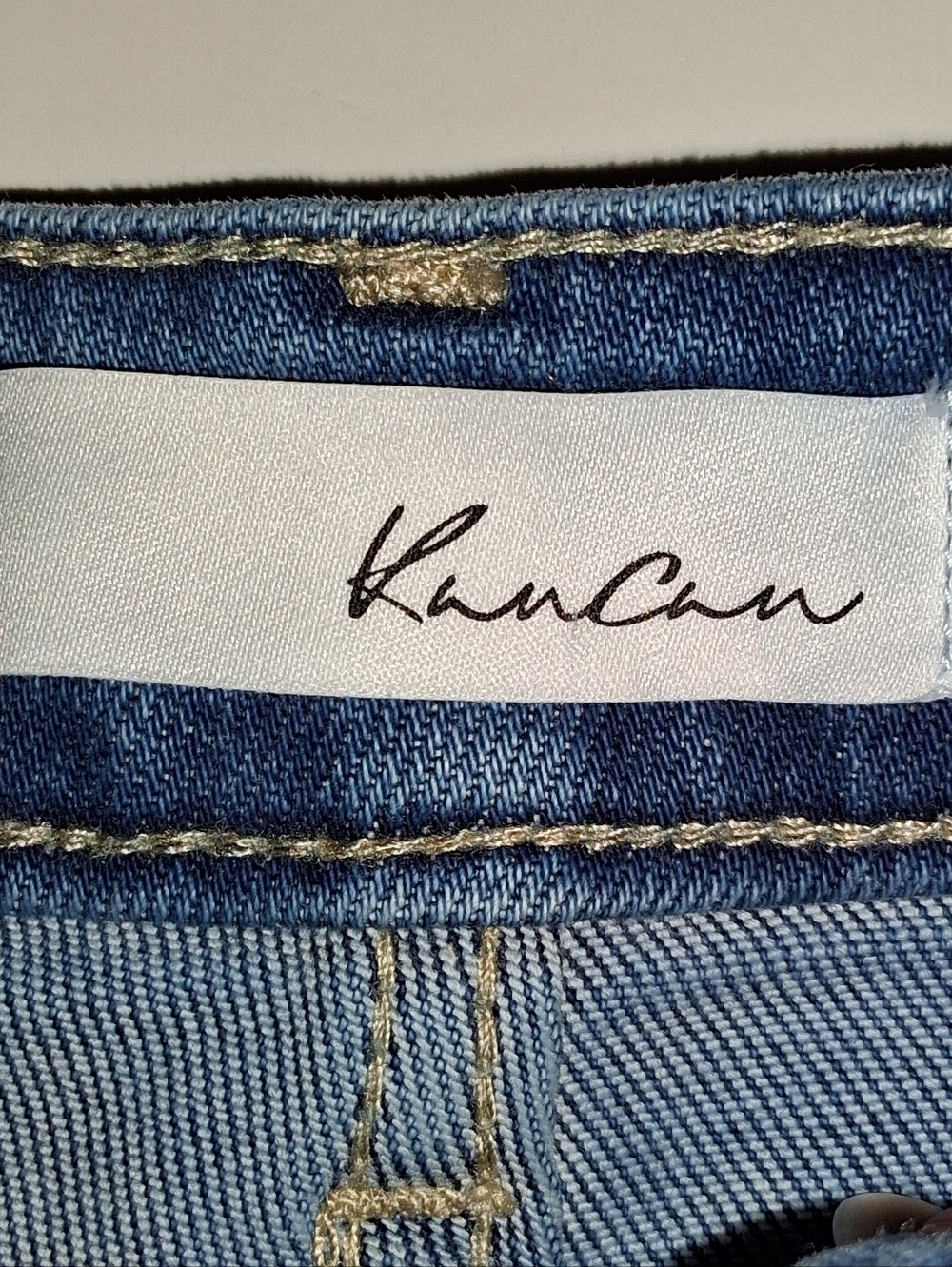 KanCan Ashton High Rise Stretch Flare Yoke Detail Boho Jeans Sz 11/29 Blue Denim - Picture 6 of 12
